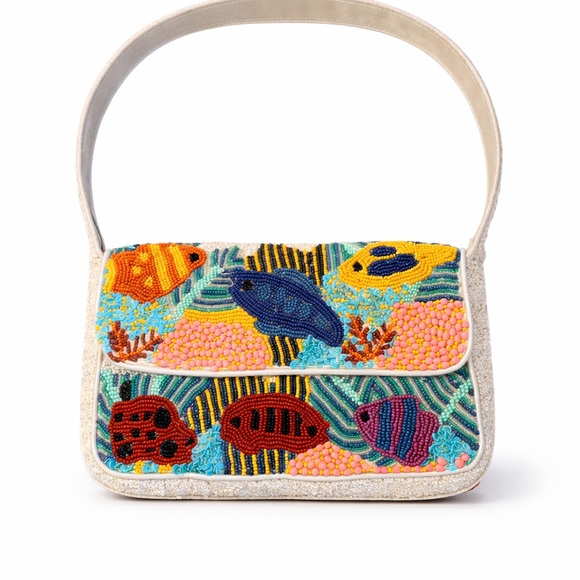 T.J.Maxx Handbags - Viral Fish Sea Beaded Bag NWT